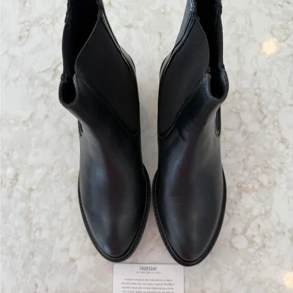 Thursday Boot Company Knockout Boot in Black (Size: 8) - Heeled Chelsea Boot - Picture 7 of 8